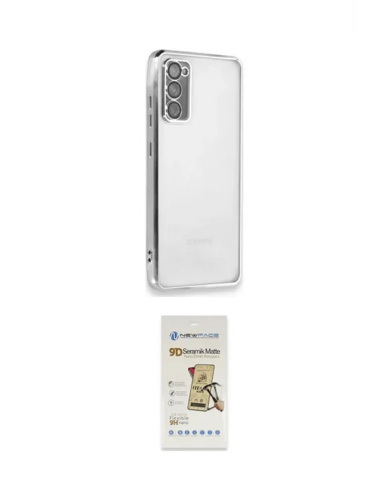 ieg™ Galaxy S20 FE Kılıf Vadi Minimal - Siyah Mat Seramik Nano Ekran Koruyucu
