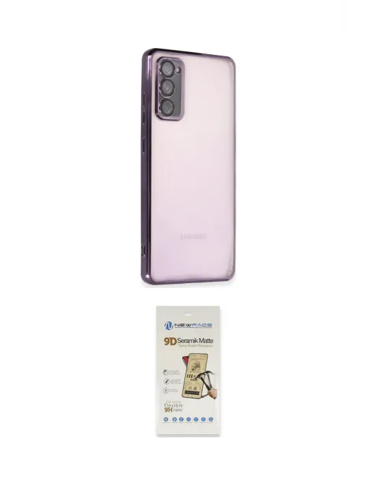 ieg™ Galaxy S20 FE Kılıf Vadi Minimal - Siyah Mat Seramik Nano Ekran Koruyucu