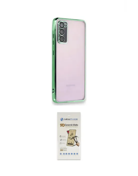 ieg™ Galaxy S20 FE Kılıf Vadi Minimal - Siyah Mat Seramik Nano Ekran Koruyucu