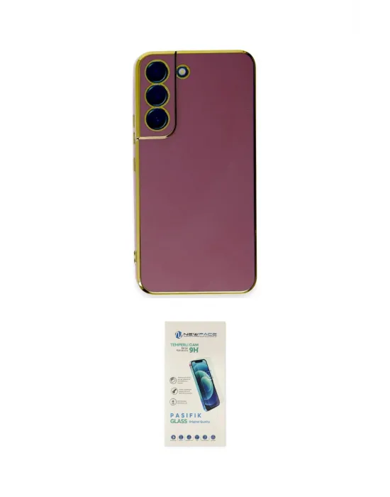 ieg™ Galaxy S21 FE Kılıf Yankı Serisi - Şeffaf Pasifik Cam Ekran Koruyucu