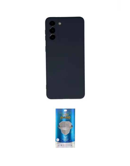 ieg™ Galaxy S21 Plus Kılıf Ahenk Serisi - Şeffaf Royal Nano Ekran Koruyucu