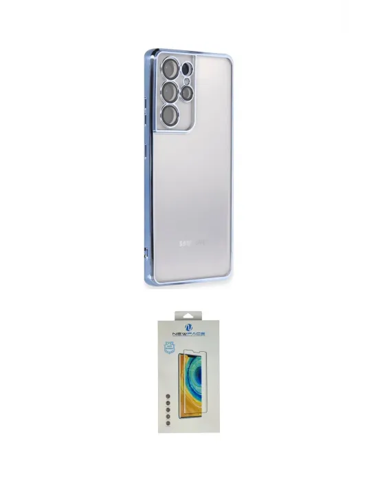 ieg™ Galaxy S21 Ultra Kılıf Vadi Minimal - Şeffaf Polymer Nano Ekran Koruyucu
