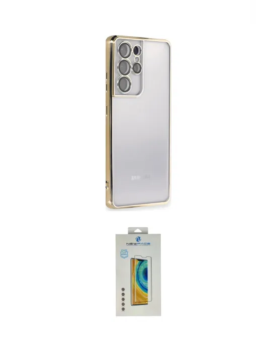ieg™ Galaxy S21 Ultra Kılıf Vadi Minimal - Şeffaf Polymer Nano Ekran Koruyucu