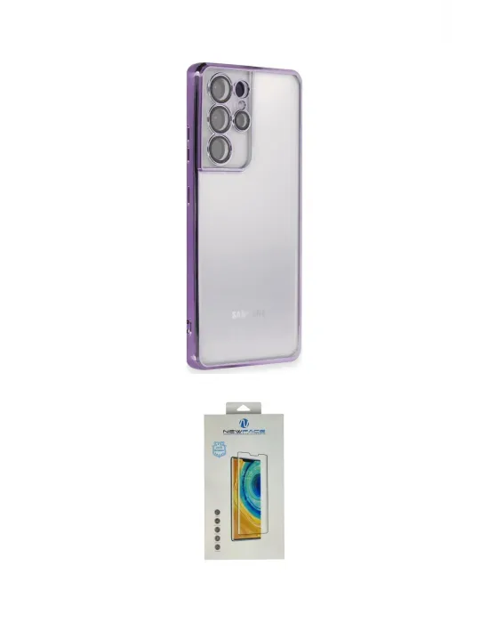 ieg™ Galaxy S21 Ultra Kılıf Vadi Minimal - Şeffaf Polymer Nano Ekran Koruyucu