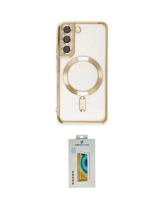 ieg™ Galaxy S22 Kılıf Nova Işık Özel Seri - Şeffaf Polymer Nano Ekran Koruyucu