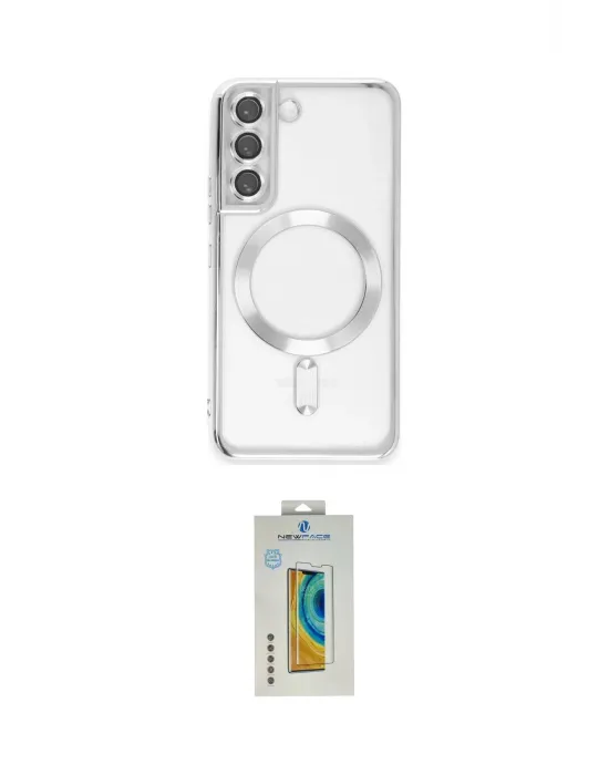 ieg™ Galaxy S22 Kılıf Nova Işık Özel Seri - Şeffaf Polymer Nano Ekran Koruyucu