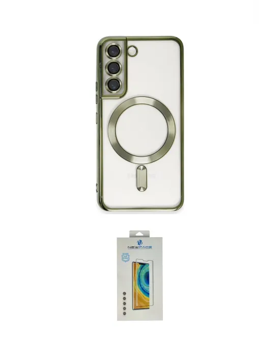 ieg™ Galaxy S22 Kılıf Nova Işık Özel Seri - Şeffaf Polymer Nano Ekran Koruyucu