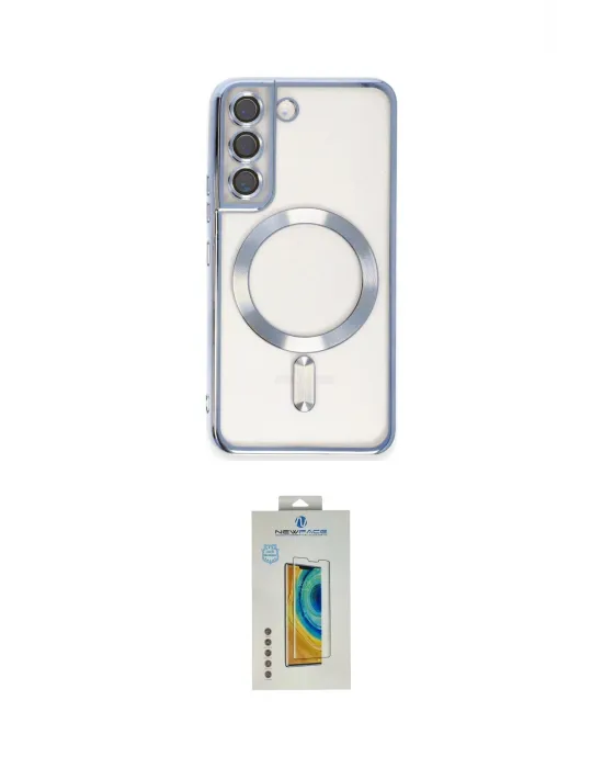 ieg™ Galaxy S22 Kılıf Nova Işık Özel Seri - Şeffaf Polymer Nano Ekran Koruyucu