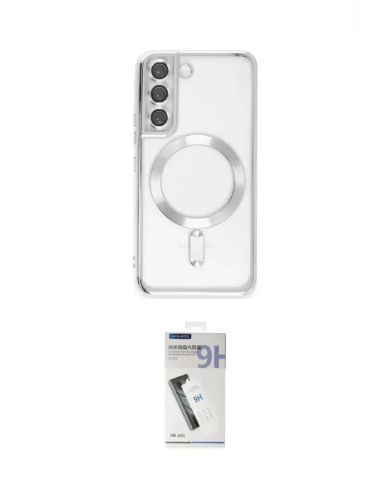 ieg™ Galaxy S22 Kılıf Nova Işık Özel Seri - Şeffaf Uv Polymer Nano Ekran Koruyucu