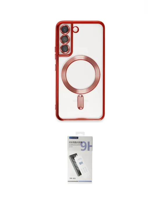 ieg™ Galaxy S22 Kılıf Nova Işık Özel Seri - Şeffaf Uv Polymer Nano Ekran Koruyucu