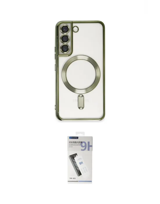 ieg™ Galaxy S22 Kılıf Nova Işık Özel Seri - Şeffaf Uv Polymer Nano Ekran Koruyucu