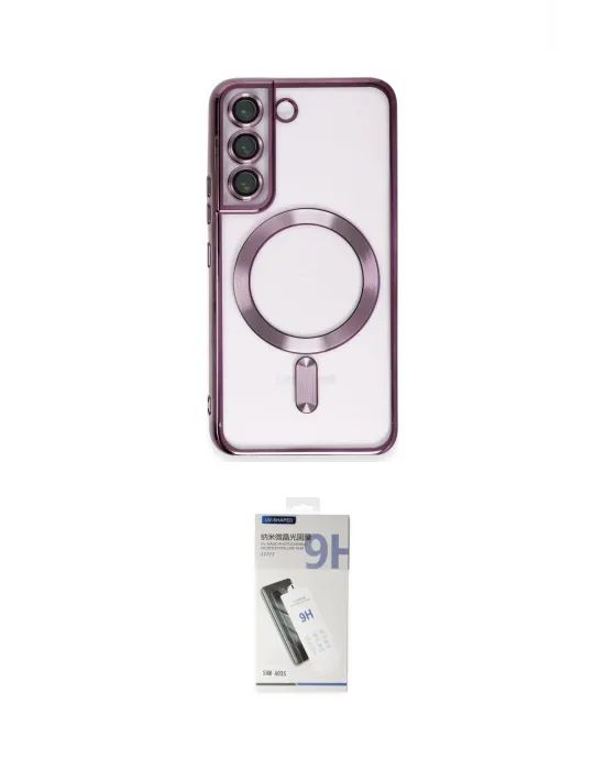 ieg™ Galaxy S22 Kılıf Nova Işık Özel Seri - Şeffaf Uv Polymer Nano Ekran Koruyucu