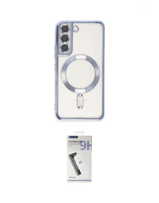 ieg™ Galaxy S22 Kılıf Nova Işık Özel Seri - Şeffaf Uv Polymer Nano Ekran Koruyucu