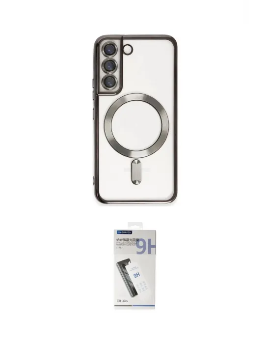 ieg™ Galaxy S22 Kılıf Nova Işık Özel Seri - Şeffaf Uv Polymer Nano Ekran Koruyucu