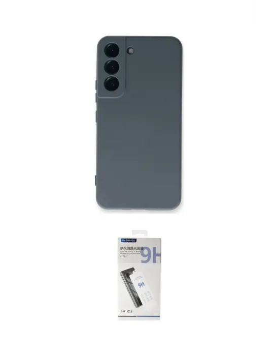 ieg™ Galaxy S22 Plus Kılıf Ahenk Serisi - Şeffaf Uv Polymer Nano Ekran Koruyucu