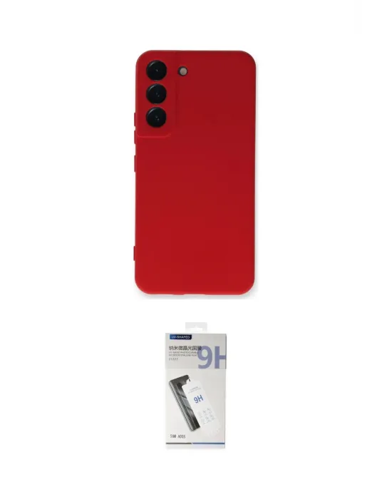 ieg™ Galaxy S22 Plus Kılıf Ahenk Serisi - Şeffaf Uv Polymer Nano Ekran Koruyucu