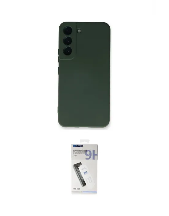 ieg™ Galaxy S22 Plus Kılıf Ahenk Serisi - Şeffaf Uv Polymer Nano Ekran Koruyucu
