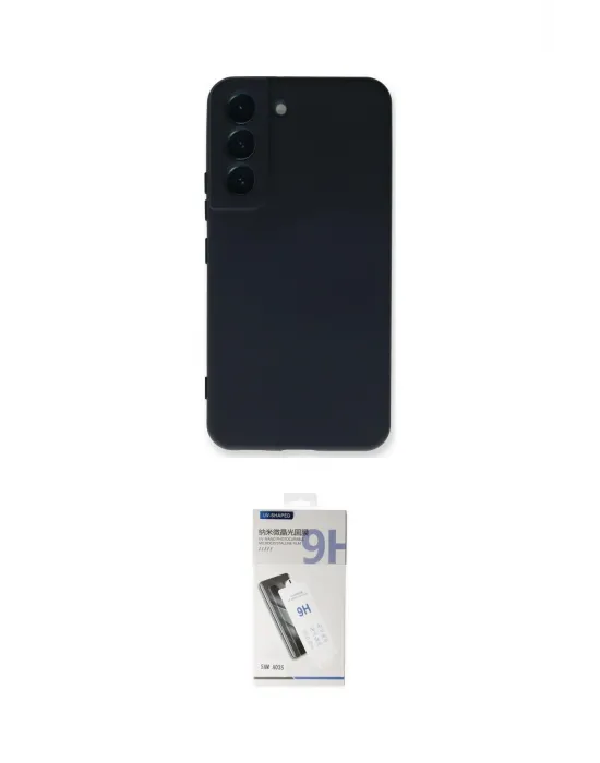 ieg™ Galaxy S22 Plus Kılıf Ahenk Serisi - Şeffaf Uv Polymer Nano Ekran Koruyucu