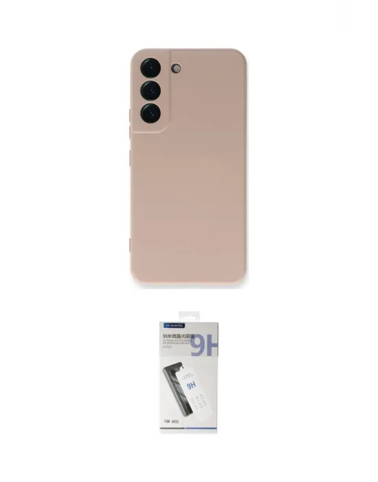 ieg™ Galaxy S22 Plus Kılıf Ahenk Serisi - Şeffaf Uv Polymer Nano Ekran Koruyucu
