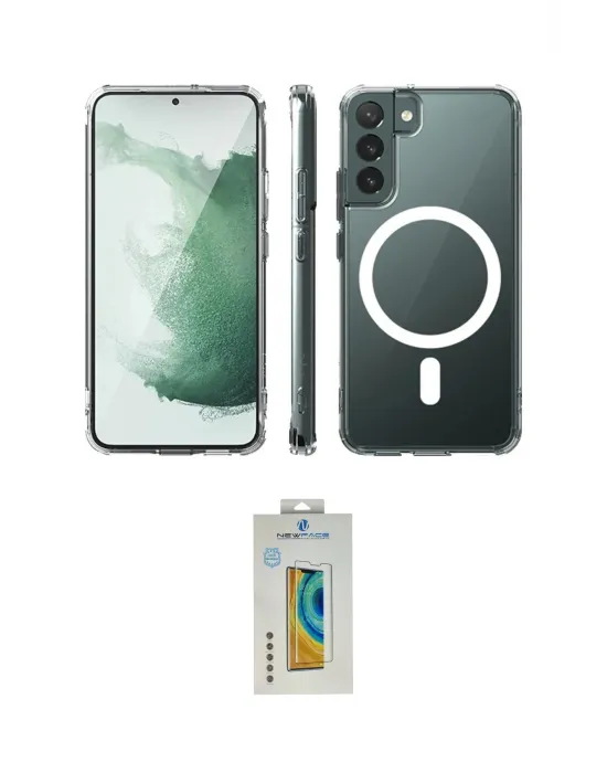 ieg™ Galaxy S22 Plus Kılıf Ahenk Yansıma Prime - Şeffaf Polymer Nano Ekran Koruyucu