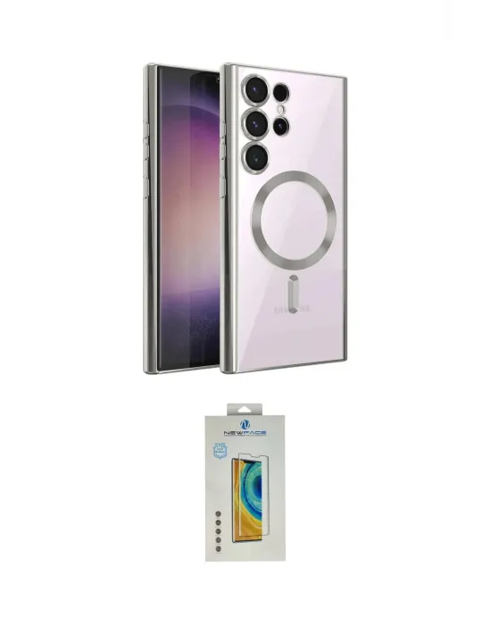 ieg™ Galaxy S22 Ultra Kılıf Nova Işık Özel Seri - Şeffaf Polymer Nano Ekran Koruyucu
