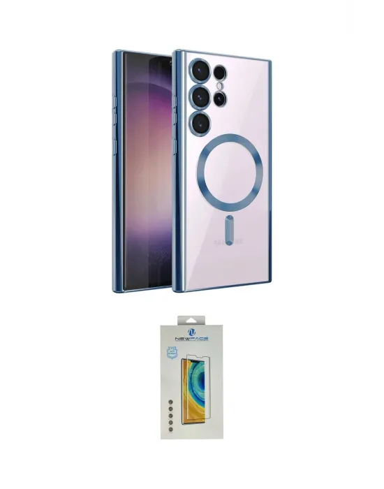 ieg™ Galaxy S22 Ultra Kılıf Nova Işık Özel Seri - Şeffaf Polymer Nano Ekran Koruyucu