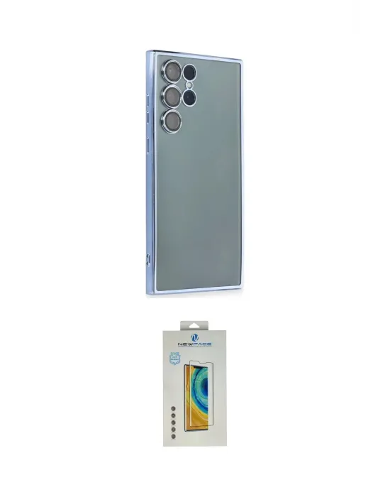 ieg™ Galaxy S22 Ultra Kılıf Vadi Minimal - Şeffaf Polymer Nano Ekran Koruyucu