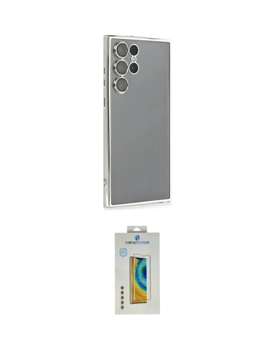 ieg™ Galaxy S22 Ultra Kılıf Vadi Minimal - Şeffaf Polymer Nano Ekran Koruyucu