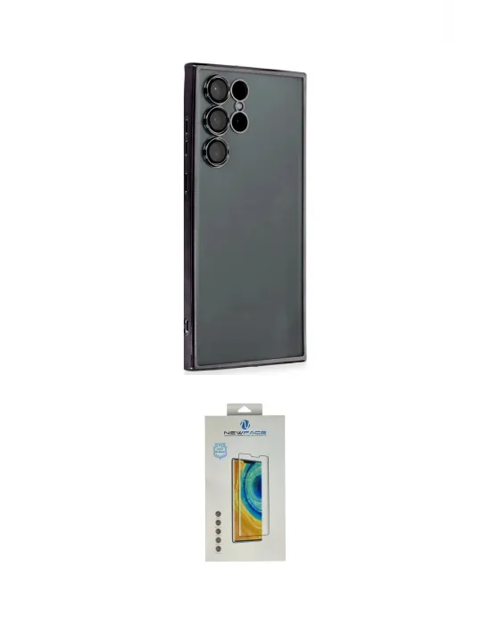 ieg™ Galaxy S22 Ultra Kılıf Vadi Minimal - Şeffaf Polymer Nano Ekran Koruyucu