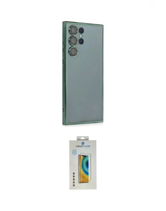 ieg™ Galaxy S22 Ultra Kılıf Vadi Minimal - Şeffaf Polymer Nano Ekran Koruyucu