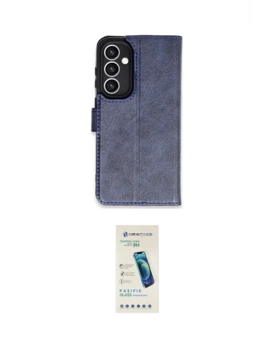 ieg™ Galaxy S23 FE Kılıf Siluet Işık Serisi - Şeffaf Pasifik Cam Ekran Koruyucu