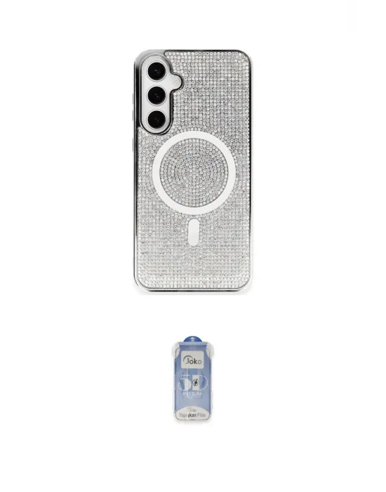 ieg™ Galaxy S23 Kılıf Eksen Çizgi - Siyah Joko Magic 5D Cam