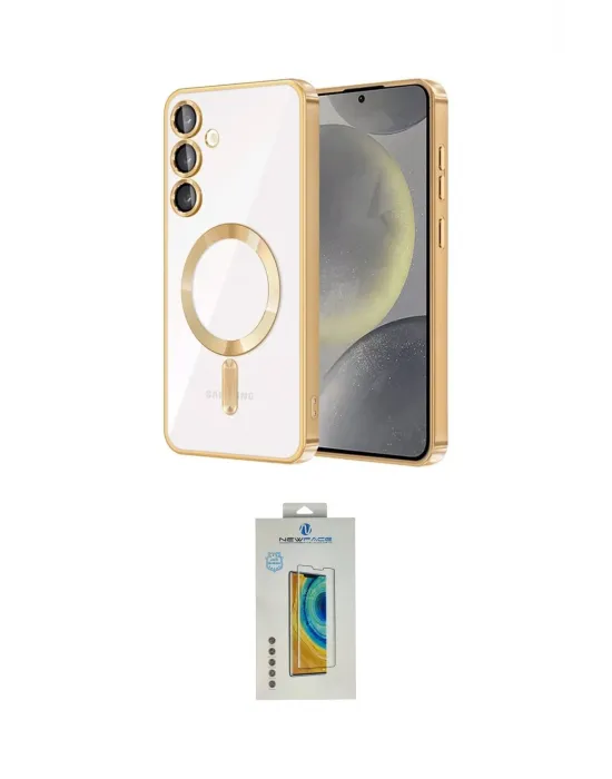 ieg™ Galaxy S23 Kılıf Nova Işık Özel Seri - Şeffaf Polymer Nano Ekran Koruyucu
