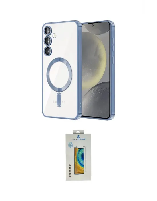 ieg™ Galaxy S23 Kılıf Nova Işık Özel Seri - Şeffaf Polymer Nano Ekran Koruyucu