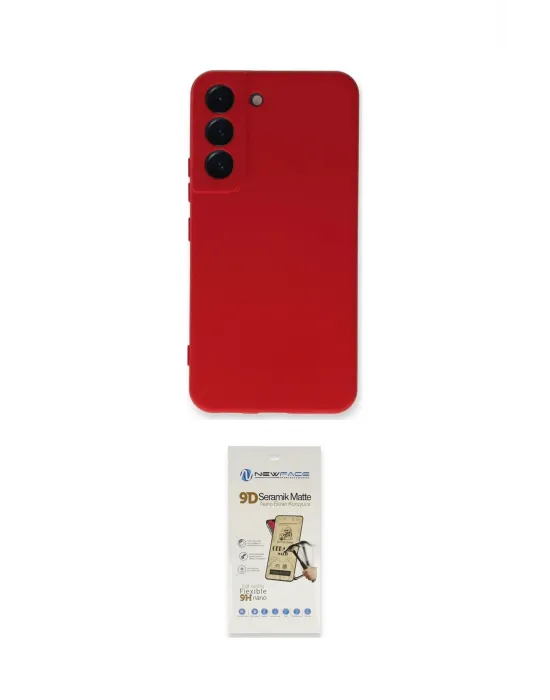 ieg™ Galaxy S23 Plus Kılıf Ahenk Serisi - Siyah Mat Seramik Nano Ekran Koruyucu