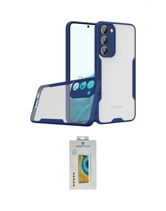 ieg™ Galaxy S23 Plus Kılıf Atlas Asil Serisi - Şeffaf Polymer Nano Ekran Koruyucu