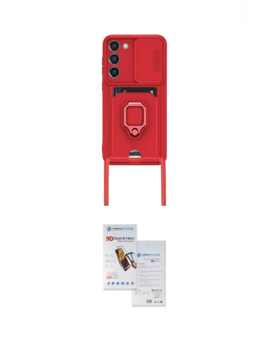 ieg™ Galaxy S23 Plus Kılıf Vadi Form Prime - Siyah Seramik Nano Ekran Koruyucu