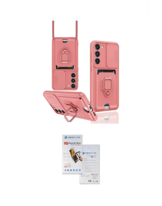 ieg™ Galaxy S23 Plus Kılıf Vadi Form Prime - Siyah Seramik Nano Ekran Koruyucu