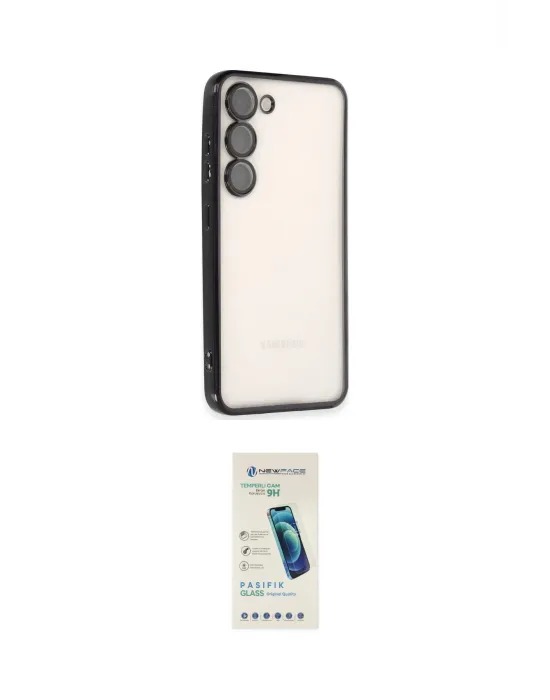 ieg™ Galaxy S23 Plus Kılıf Vadi Minimal - Şeffaf Pasifik Cam Ekran Koruyucu