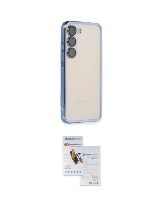 ieg™ Galaxy S23 Plus Kılıf Vadi Minimal - Siyah Seramik Nano Ekran Koruyucu