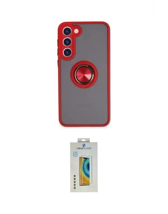ieg™ Galaxy S23 Plus Kılıf Yörünge Çizgi - Şeffaf Polymer Nano Ekran Koruyucu