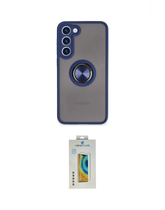 ieg™ Galaxy S23 Plus Kılıf Yörünge Çizgi - Şeffaf Polymer Nano Ekran Koruyucu