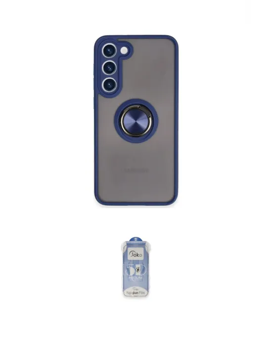 ieg™ Galaxy S23 Plus Kılıf Yörünge Çizgi - Siyah Joko Magic 5D Cam