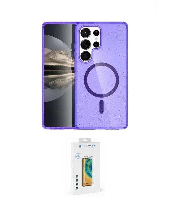 ieg™ Galaxy S23 Ultra Kılıf Nova Asil Prime - Şeffaf Polymer Nano Ekran Koruyucu