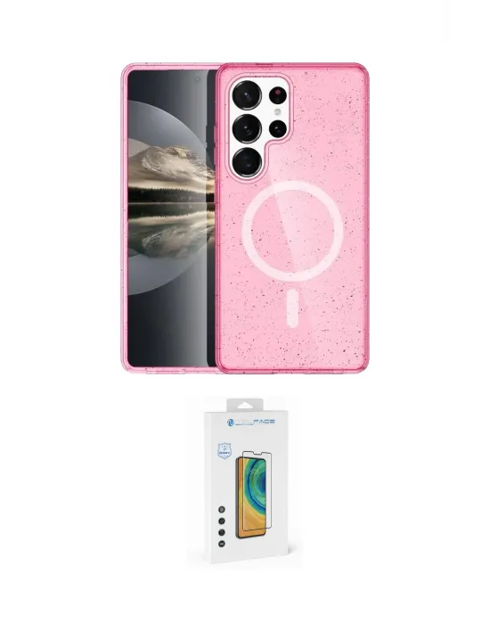 ieg™ Galaxy S23 Ultra Kılıf Nova Asil Prime - Şeffaf Polymer Nano Ekran Koruyucu