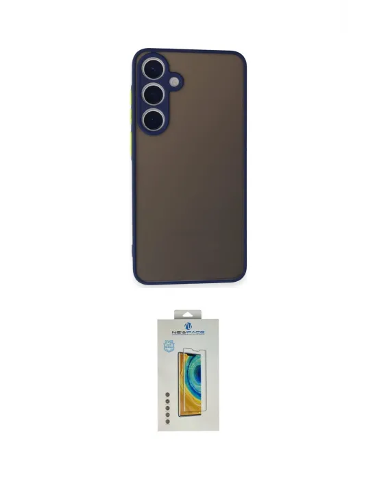 ieg™ Galaxy S24 Kılıf Ahenk Çizgi Serisi - Siyah Polymer Nano Ekran Koruyucu