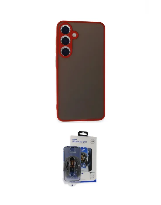 ieg™ Galaxy S24 Kılıf Ahenk Çizgi Serisi - Siyah Vanessa Magic Cam