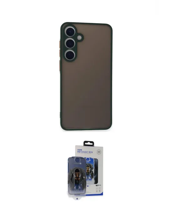 ieg™ Galaxy S24 Kılıf Ahenk Çizgi Serisi - Siyah Vanessa Magic Cam