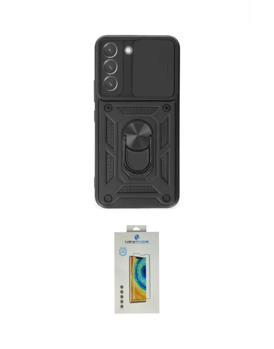 ieg™ Galaxy S24 Kılıf Ahenk Klasik - Siyah Polymer Nano Ekran Koruyucu
