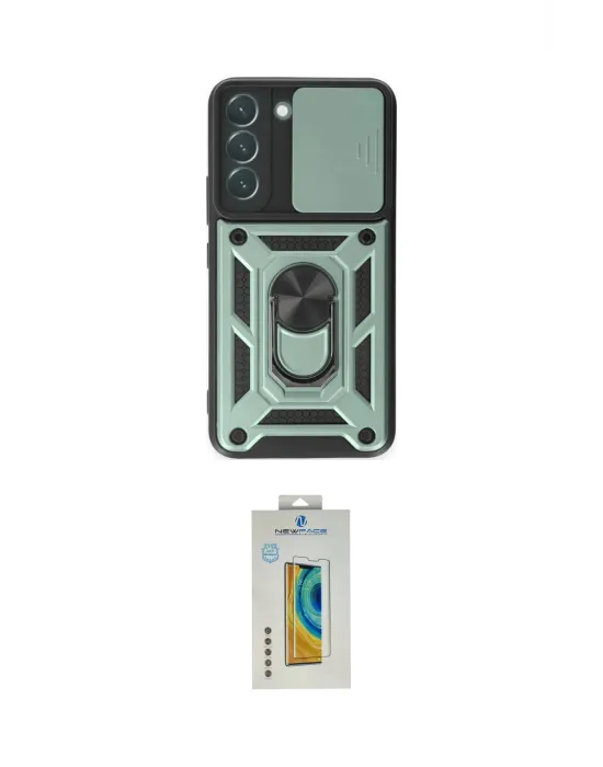 ieg™ Galaxy S24 Kılıf Ahenk Klasik - Siyah Polymer Nano Ekran Koruyucu